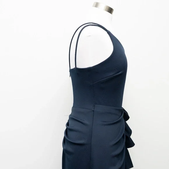 Xscape - One-Shoulder Ruffle Side Gown Style 4795X - Picture 10 of 14